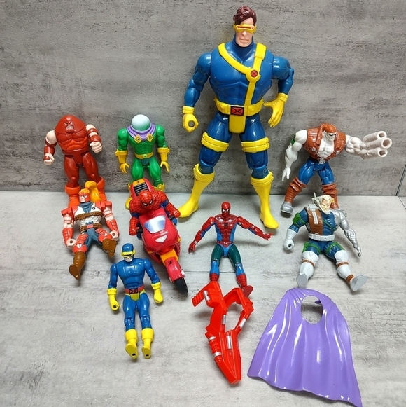Marvel Other - Lot of Vintage 90's Marvel Character Action Figures Toys Spiderman